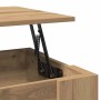 Mesa de centro madera de ingeniería roble artesanal 79x49x41 cm
