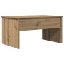 Mesa de centro madera ingeniería roble artisan 80x50,5x41,5 cm