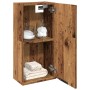 Armario de baño de pared madera envejecida 32x20x67 cm en Tocadores de baño | Comprar online en Foro24