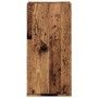Armario de baño de pared madera envejecida 32x20x67 cm