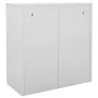 Light gray and red steel locker cabinet 90x45x92.5 cm by vidaXL, Lockers and storage cabinets - Ref: Foro24-336442, Price: 20...