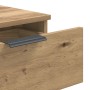 Mesa consola madera de ingeniería roble artesanal 90x36x75 cm