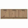 Mueble de TV madera contrachapada artisan roble 102x35x36,5 cm