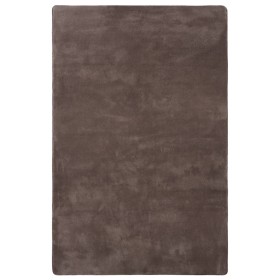 Alfombra de peluche gris taupe 230x160 cm