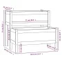 Massive Kiefernholz-Pflanzkübel in Weiß 84,5x84x75 cm von vidaXL, Töpfe und Pflanzgefäße - Ref: Foro24-822258, Preis: 96,96 €...