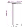Mueble zapatero madera de ingeniería envejecida 29,5x35x70 cm