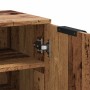 Mueble zapatero madera de ingeniería envejecida 29,5x35x100,5cm