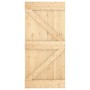 Puerta corredera con herrajes madera maciza de pino 100x210 cm de vidaXL, Puertas - Ref: Foro24-3203178, Precio: 233,74 €, De...