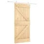 Puerta corredera con herrajes madera maciza de pino 90x210 cm von vidaXL, Türen - Ref: Foro24-3203177, Preis: 201,68 €, Rabat...