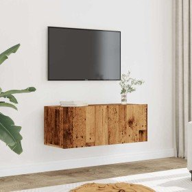 Muebles para TV de pared 2 uds madera envejecida 80x30x30 cm en Muebles TV | Comprar online en Foro24