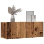 Muebles para TV de pared 2 uds madera envejecida 80x30x30 cm