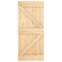 Puerta corredera con herrajes madera maciza de pino 90x210 cm by vidaXL, Doors - Ref: Foro24-3203177, Price: 202,06 €, Discou...