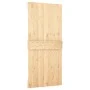 Puerta corredera con herrajes madera maciza de pino 90x210 cm von vidaXL, Türen - Ref: Foro24-3203177, Preis: 201,68 €, Rabat...