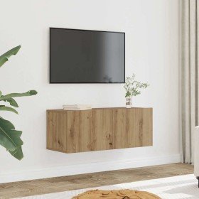 Muebles para TV de pared 2 unidades roble artesanal 80x30x30 cm en Muebles TV | Comprar online en Foro24