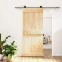 Schiebetür mit massiven Kiefernhölzern und Beschlägen, 90x210 cm. von vidaXL, Türen - Ref: Foro24-3203067, Preis: 192,40 €, R...
