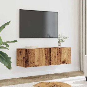 Muebles para TV de pared 2 uds madera envejecida 100x30x30 cm en Muebles TV | Comprar online en Foro24