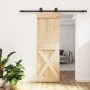 Puerta corredera con herrajes madera maciza de pino 70x210 cm de vidaXL, Puertas - Ref: Foro24-3203076, Precio: 171,82 €, Des...
