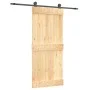 Schiebetür mit massiven Kiefernhölzern und Beschlägen, 90x210 cm. von vidaXL, Türen - Ref: Foro24-3203067, Preis: 192,40 €, R...