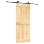 Puerta corredera con herrajes madera maciza de pino 85x210 cm von vidaXL, Türen - Ref: Foro24-3203066, Preis: 162,84 €, Rabat...