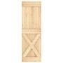 Puerta corredera con herrajes madera maciza de pino 70x210 cm de vidaXL, Puertas - Ref: Foro24-3203076, Precio: 161,22 €, Des...