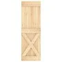 Puerta corredera con herrajes madera maciza de pino 70x210 cm de vidaXL, Puertas - Ref: Foro24-3203076, Precio: 171,82 €, Des...
