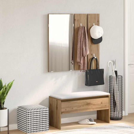 Set de muebles recibidor madera contrachapada roble artesanal