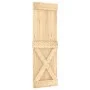 Schiebetür mit Beschlägen aus massivem Kiefernholz 70x210 cm von vidaXL, Türen - Ref: Foro24-3203191, Preis: 179,93 €, Rabatt: %