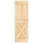 Schiebetür mit Beschlägen aus massivem Kiefernholz 70x210 cm von vidaXL, Türen - Ref: Foro24-3203191, Preis: 183,51 €, Rabatt: %