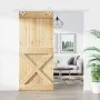 Puerta corredera con herrajes madera maciza de pino 90x210 cm by vidaXL, Doors - Ref: Foro24-3203194, Price: 211,74 €, Discou...