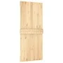 Puerta corredera con herrajes madera maciza de pino 90x210 cm by vidaXL, Doors - Ref: Foro24-3203194, Price: 211,74 €, Discou...