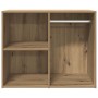Mueble vestidor madera ingeniería roble artesanal 80x40x65 cm