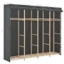 Armario de tela gris 200x40x170 cm by vidaXL, Wardrobes - Ref: Foro24-248201, Price: 185,64 €, Discount: %