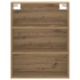 Armario colgante de pared roble artisian 69,5x32,5x90 cm