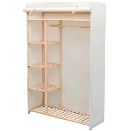 Kleiderschrank aus Stoff und Kiefernholz, 110 x 40 x 170 cm von vidaXL, Kleiderschränke - Ref: Foro24-42976, Preis: 108,09 €,...