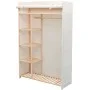 Kleiderschrank aus Stoff und Kiefernholz, 110 x 40 x 170 cm von vidaXL, Kleiderschränke - Ref: Foro24-42976, Preis: 108,09 €,...