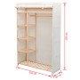 Kleiderschrank aus Stoff und Kiefernholz, 110 x 40 x 170 cm von vidaXL, Kleiderschränke - Ref: Foro24-42976, Preis: 109,98 €,...