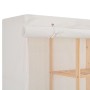 Armario de tela blanco 173x40x170 cm de vidaXL, Armarios roperos - Ref: Foro24-248198, Precio: 169,64 €, Descuento: %