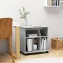 Concrete gray plywood wheeled wardrobe 60x45x60 cm by vidaXL, Lockers and storage cabinets - Ref: Foro24-808480, Price: 43,12...