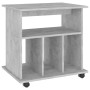 Betongrauer Sperrholz-Rollschrank 60x45x60 cm von vidaXL, Schließfächer und Lagerschränke - Ref: Foro24-808480, Preis: 42,96 ...