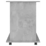 Concrete gray plywood wheeled wardrobe 60x45x60 cm by vidaXL, Lockers and storage cabinets - Ref: Foro24-808480, Price: 43,12...