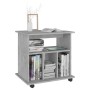 Betongrauer Sperrholz-Rollschrank 60x45x60 cm von vidaXL, Schließfächer und Lagerschränke - Ref: Foro24-808480, Preis: 42,96 ...