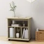 Wardrobe with wheels Sonoma oak plywood 60x45x60cm by vidaXL, Lockers and storage cabinets - Ref: Foro24-808479, Price: 50,42...