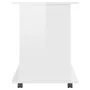 Glänzend weißer Sperrholz-Rollenschrank, 60 x 45 x 60 cm von vidaXL, Schließfächer und Lagerschränke - Ref: Foro24-808482, Pr...