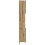 Armario de baño madera contrachapada roble artisan 30x30x190 cm