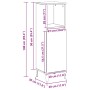 Armario de baño madera de ingeniería roble artisan 30x30x100 cm