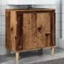 Mueble de lavabo madera de ingeniería envejecida 58x33x60 cm