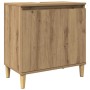 Mueble de lavabo madera de ingeniería roble artisan 58x33x60 cm