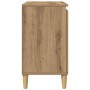 Mueble de lavabo madera de ingeniería roble artisan 58x33x60 cm