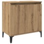 Mueble de lavabo madera de ingeniería roble artisan 58x33x60 cm