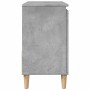 Mueble de lavabo madera ingeniería gris hormigón 65x33x60 cm